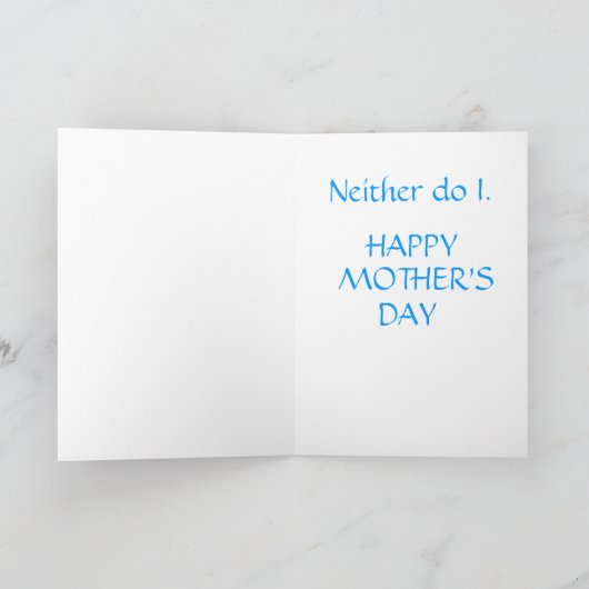 Grappige Moederdag kaart (Binnen)