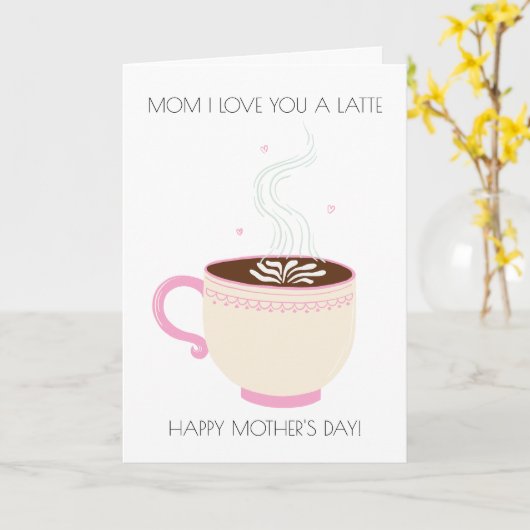 Grappige Moederdag kaart (Gele Bloem)