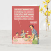 Grappige Moederdag Kaart (Gele Bloem)