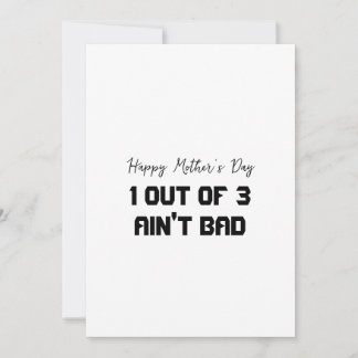 Grappige Moederdag kaart 3 kinderen