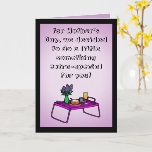 Grappige Moederdag-Kaart, iets speciaals Kaart (Gele Bloem)
