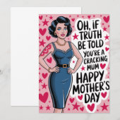 Grappige Moederdag kaart Mum Gift Mummy (Voorkant / Achterkant)