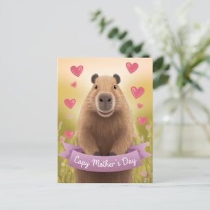 Grappige Moederdag kaart Mum Schattigee Capybara G