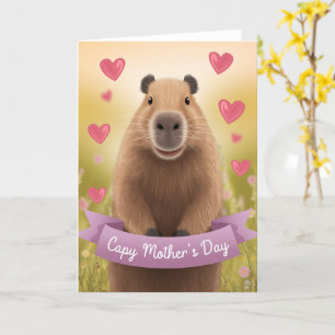 Grappige Moederdag kaart Mum Schattigee Capybara G