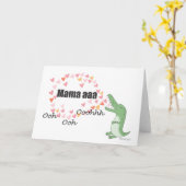 Grappige Moederdag Kaart Queen zingt Alligator (Gele Bloem)