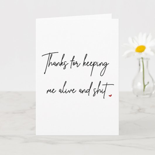 Grappige Moederdag Kaart Rude Moederdag Kaart (Kleine Plant)