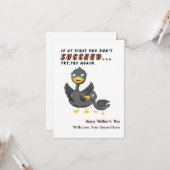 Grappige Moederdag Kaart van kind, eendenliefhebbe (Voorkant / Achterkant in situ)