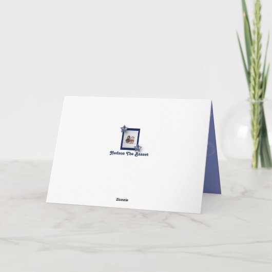 Grappige Moederdag Kaart w / Schattigee Basset Hou (Achterkant)