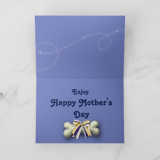 Grappige Moederdag Kaart w / Schattigee Basset Hou (Binnen)