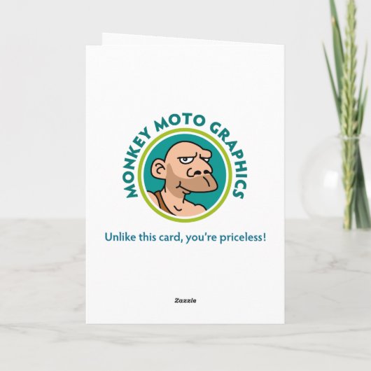 Grappige Moederdag-Kaarten: Dochters Kaart (Achterkant)