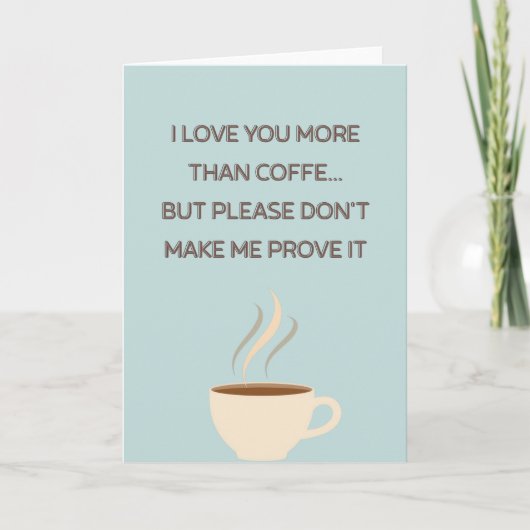 Grappige Moederdag koffie fotokaart Kaart (Voorkant)
