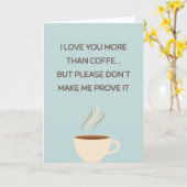 Grappige Moederdag koffie fotokaart Kaart (Gele Bloem)