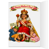 Grappige Moederdag - Koningin Voor Een Dag (Binnen (Links))