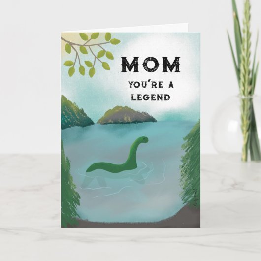 Grappige moederdag Lochness Kaart (Voorkant)