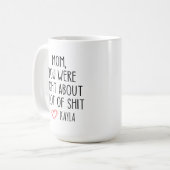 Grappige Moederdag, mam, je had veel gelijk Koffiemok (Voorkant links)