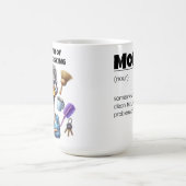 Grappige Moederdag Moeder Definitie Magische Mok (Midden)