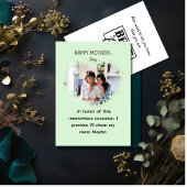 Grappige Moederdag Van Dochter Hart foto Feestdagenkaart