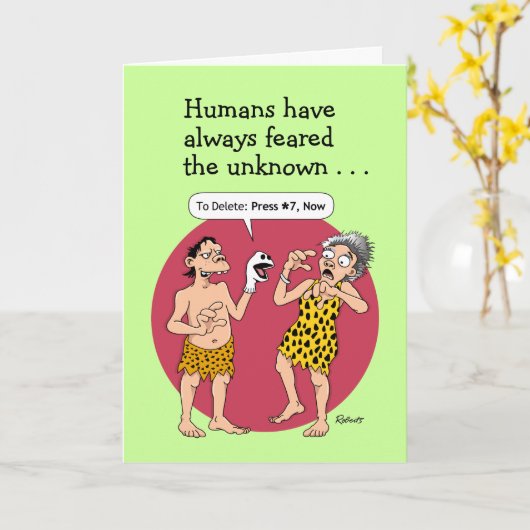 Grappige Moederdag: van zoon Kaart (Gele Bloem)