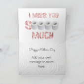 Grappige Moederdagkaart met quarantaineglitters Kaart (Binnen)