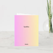 Grappige Moederdagkaart - Roze-Geel Feestdagen Kaart (Achterkant)