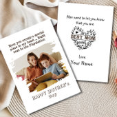 Grappige Moederdagkaart van zoon Feestdagenkaart