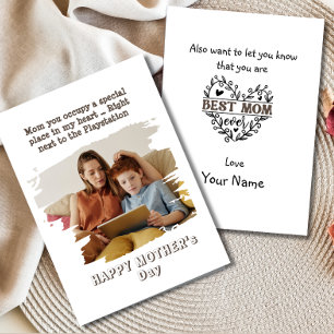 Grappige Moederdagkaart van zoon Feestdagenkaart