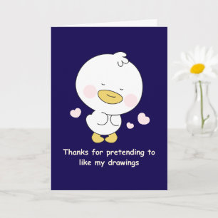 Grappige Moederkaart Met Cute Eend Kaart