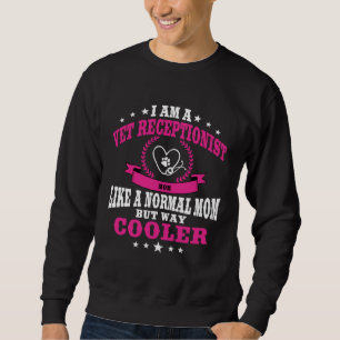 Grappige moederoutfit voor vrouwen receptioniste b trui