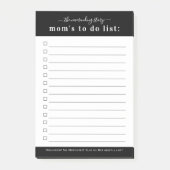 Grappige Moeders Takenlijst | Checklist Moeder Lev Post-it® Notes (Voorkant)