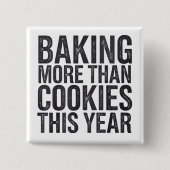 Grappige moederschap kerst hobbels eerste Kerstmis Vierkante Button 5,1 Cm (Voorkant)