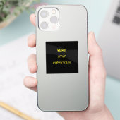 Grappige "Moet Wakker Blijven" Herinnering Sticker (Telefoon)