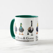 Grappige mok eend, eend, gans (Voorkant links)