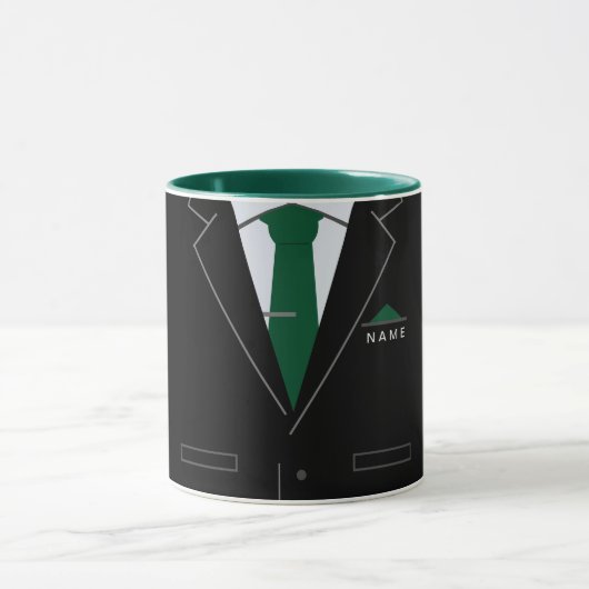 Grappige mok geschenk aangepaste naam zaken zwart (Midden)