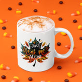 Grappige mok Herfst sarcastisch laat me alleen