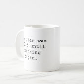 Grappige mok, het plan was solide totdat er gedach koffiemok (Voorkant links)