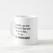 Grappige mok, Ik Doe Crunches Koffiemok (Voorkant links)