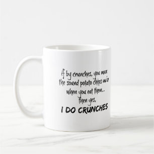 Grappige mok, Ik Doe Crunches Koffiemok
