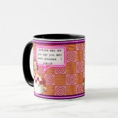 Grappige mok koffie beste vriend cadeau "Bril" (Voorkant links)
