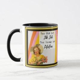 Grappige mok koffie beste vriend cadeau "Tik Tok"