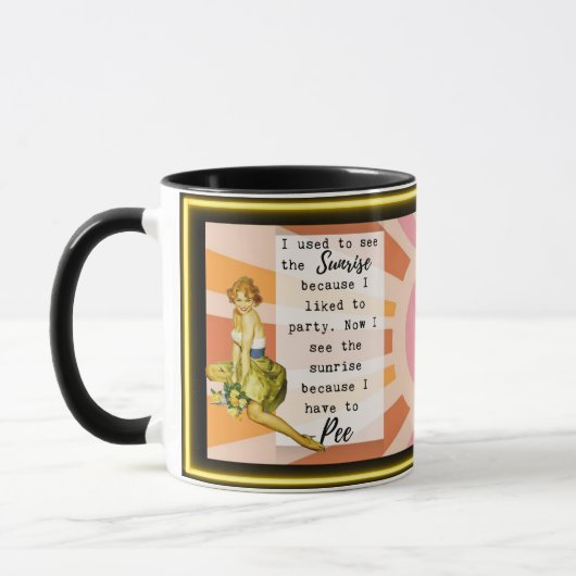 Grappige mok koffie beste vriend cadeau "Zonsopgan (Links)