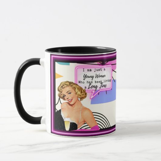 Grappige mok koffie beste vriendin cadeau "Jong" (Links)