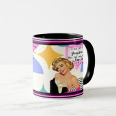 Grappige mok koffie beste vriendin cadeau "Jong" (Voorkant rechts)