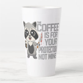 Grappige mok koffie is voor je eigen bescherming n