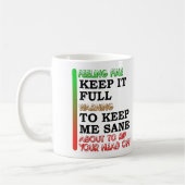 Grappige mok koffiemeter (Links)
