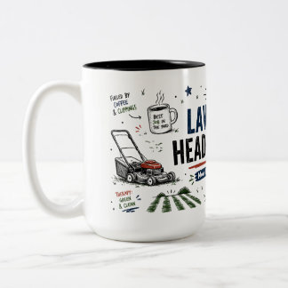 Grappige Mok 'Lawn Dad Headquarters' voor Vader