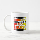 Grappige mok met Amazing Awesome Sauce (Links)