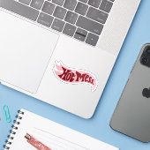 Grappige mok met citaat voor haar als grapje sticker (Laptop met iPhone)