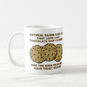 Grappige mok met cookie wantrouwensproblemen (Links)
