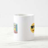Grappige mok met 'Cool Beans', leuk emoji-humor ca (Center)