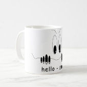 Grappige Mok met Curiosity Eyes - Smile (Voorkant links)